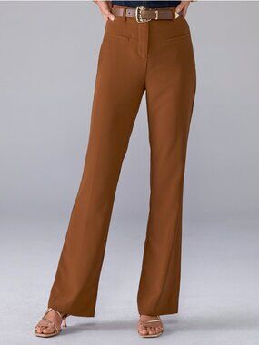 Boston Proper Tailored Crepe Pant in Tortoise Shell Brown Size 0